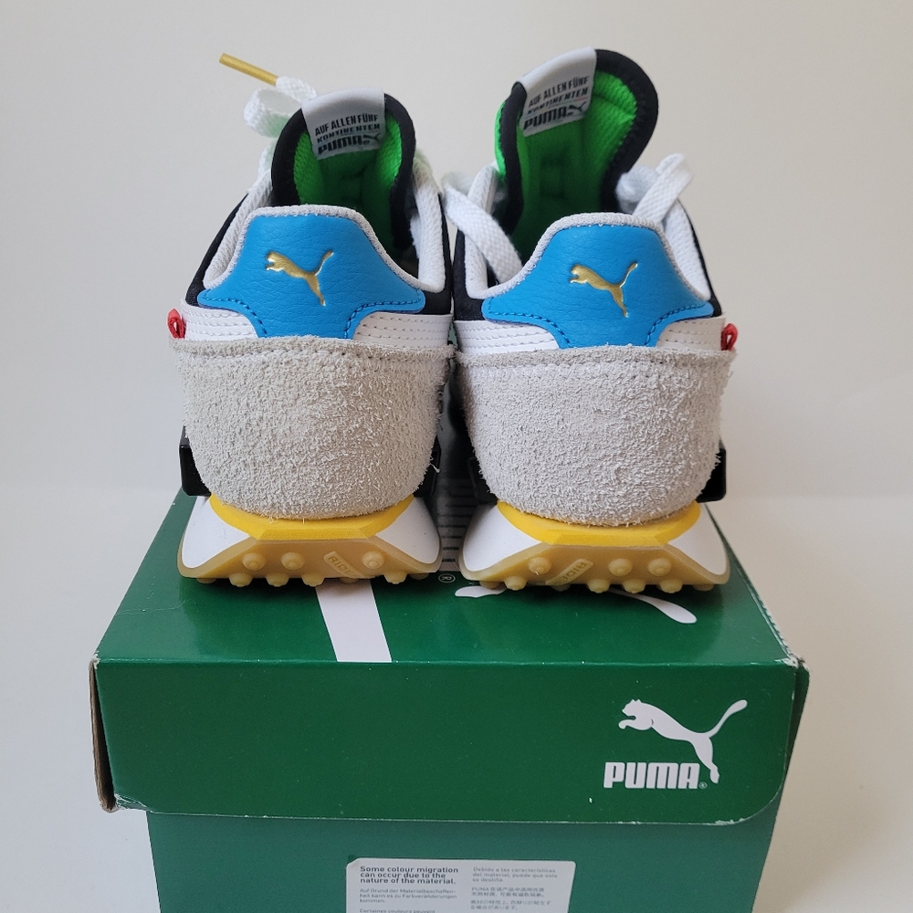 PUMA Future Rider Unity "White/Multicolor" Shoe - Picture 4 of 8